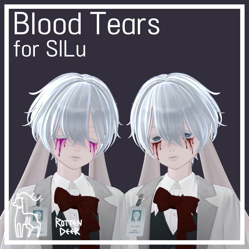 【SILu対応】Blood Tears ─ 血涙メイク【3色セット】