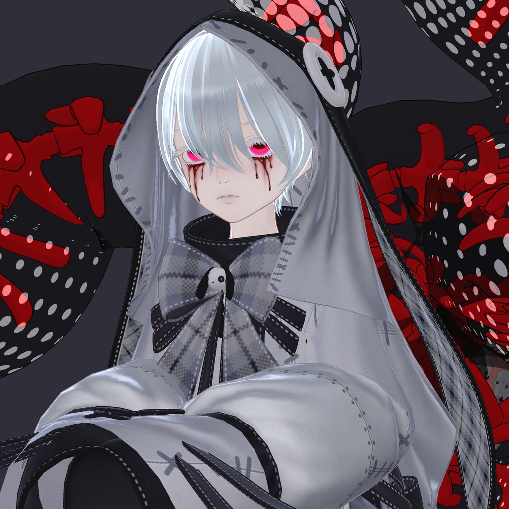 【SILu対応】Blood Tears ─ 血涙メイク【3色セット】