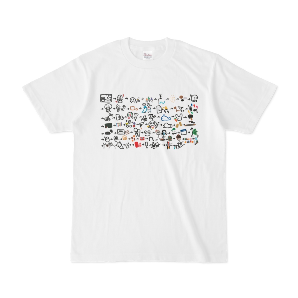 ソロ絵しりとりTシャツ