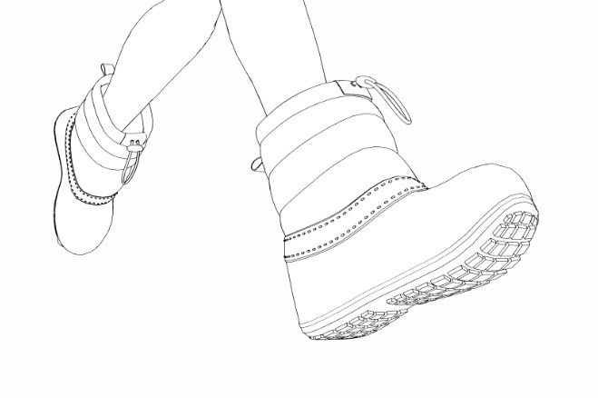 【3D素材】スノーブーツ