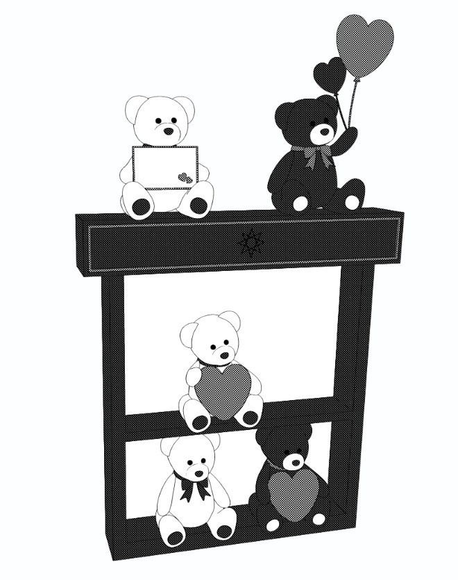 【3D素材】テディベア