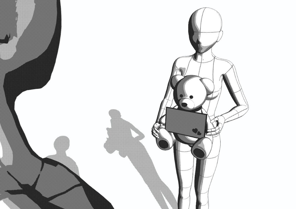 【3D素材】テディベア