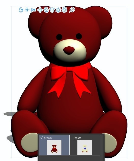 【3D素材】テディベア