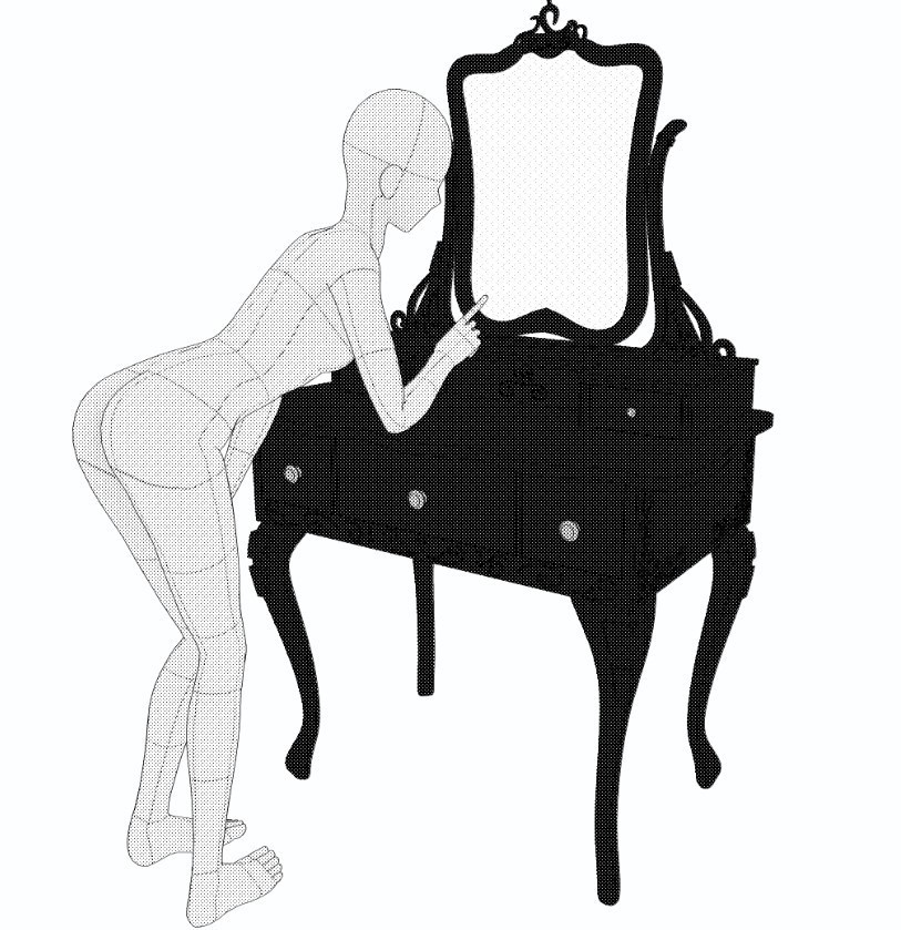 【3D素材】鏡台