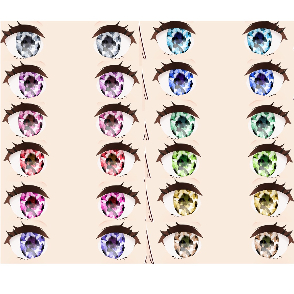 VRoid | キラキラ宝石風瞳テクスチャ