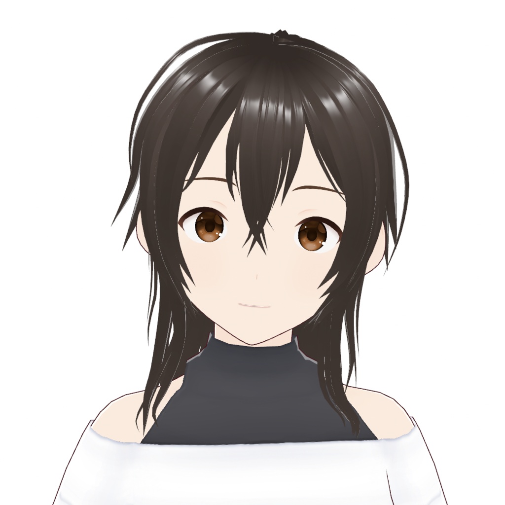 VRoidヘアプリセット | クールセミロング