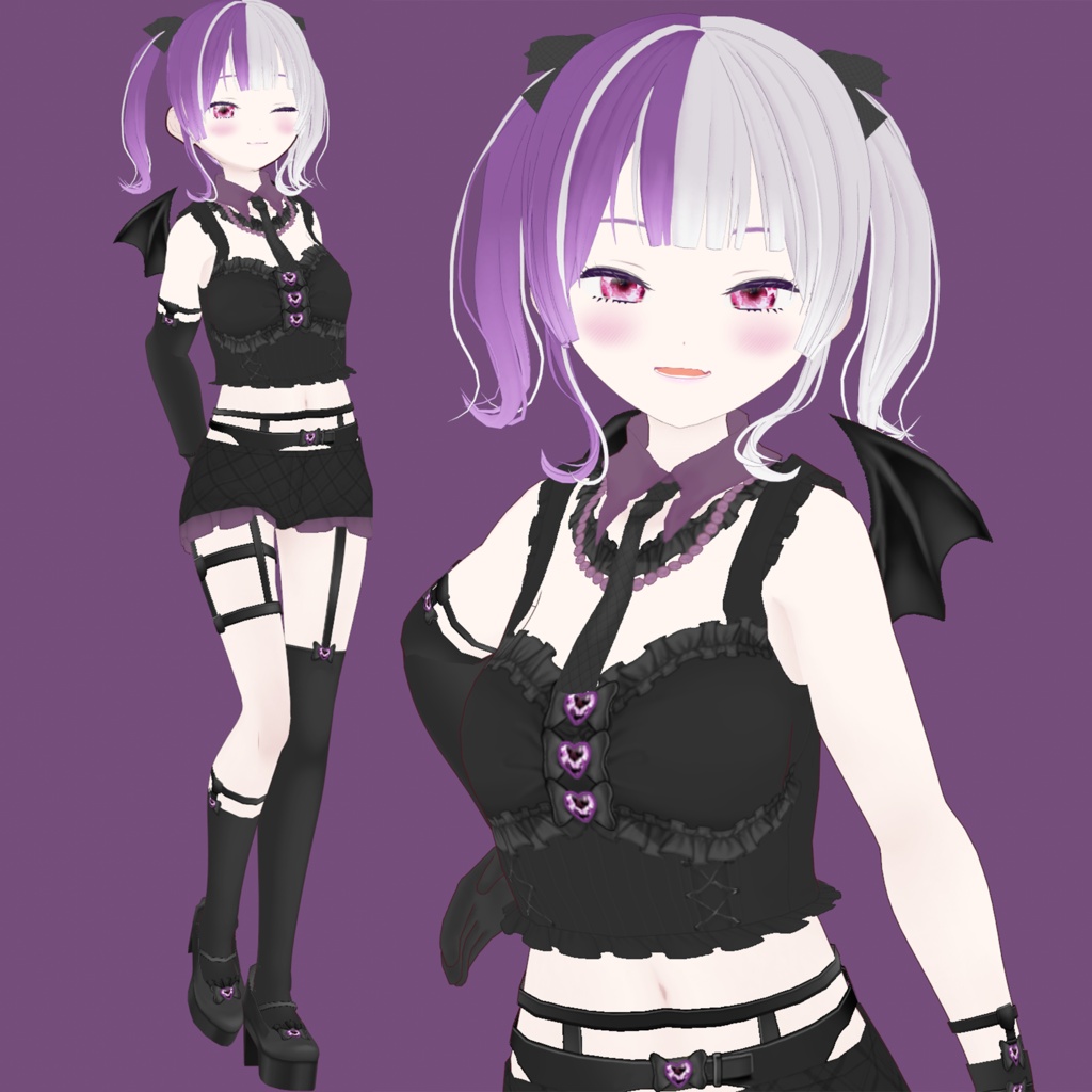 【1点限定】VRoid VRM オリジナル3Dモデル | Devilちゃん