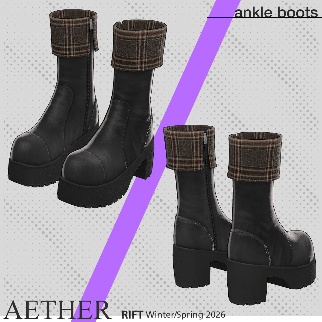 AETHER(ニット&スカート&ブーツ)【3D衣装】