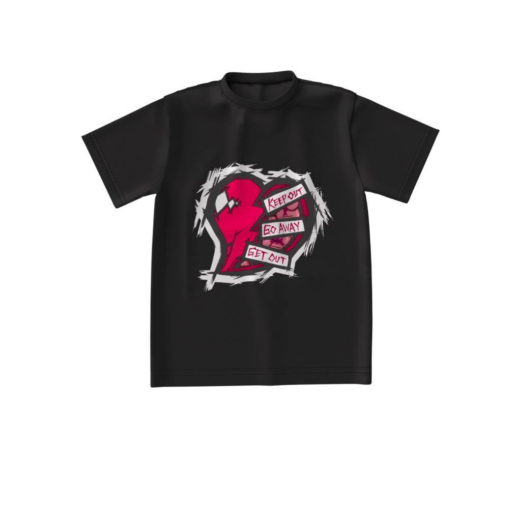 【ビッグシルエットTシャツ】トオボエエッジハート