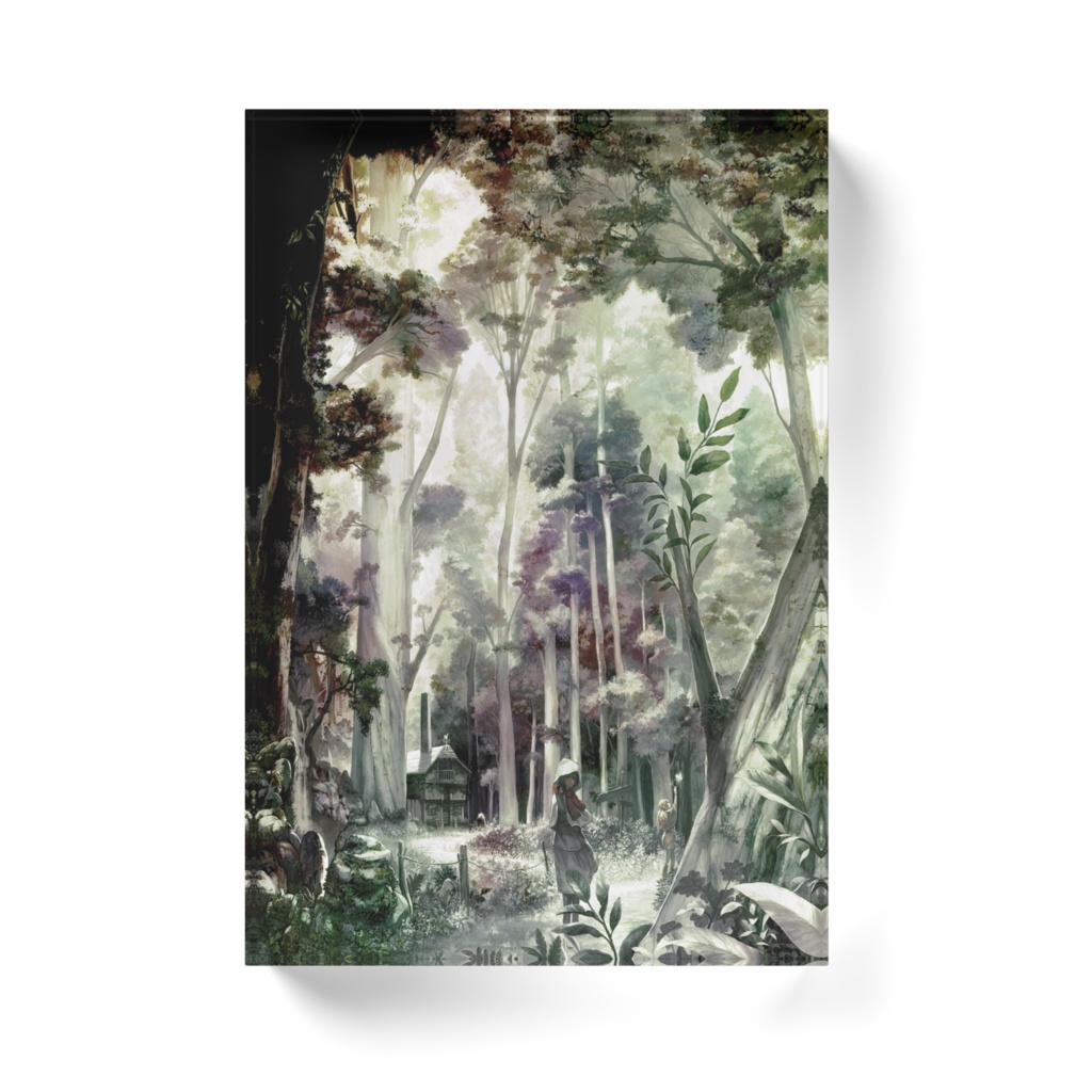 アクリルブロック - 「はじまりの森」/ Acrylic block