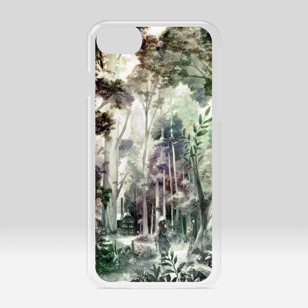 クリアiPhoneケース 「始まりの森」/ iPhone case Clear