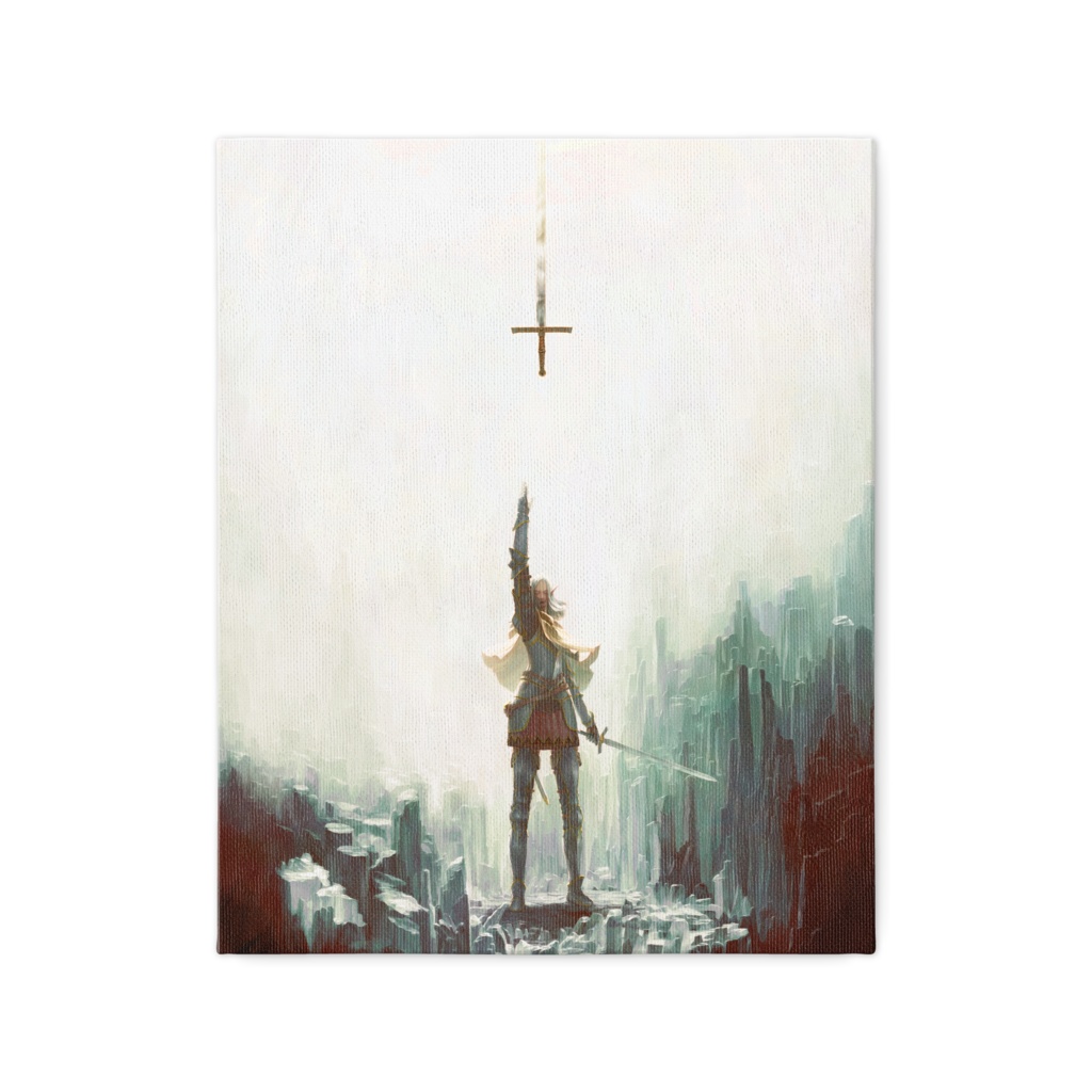 キャンバス「岩窟の聖騎士」/ Canvas print