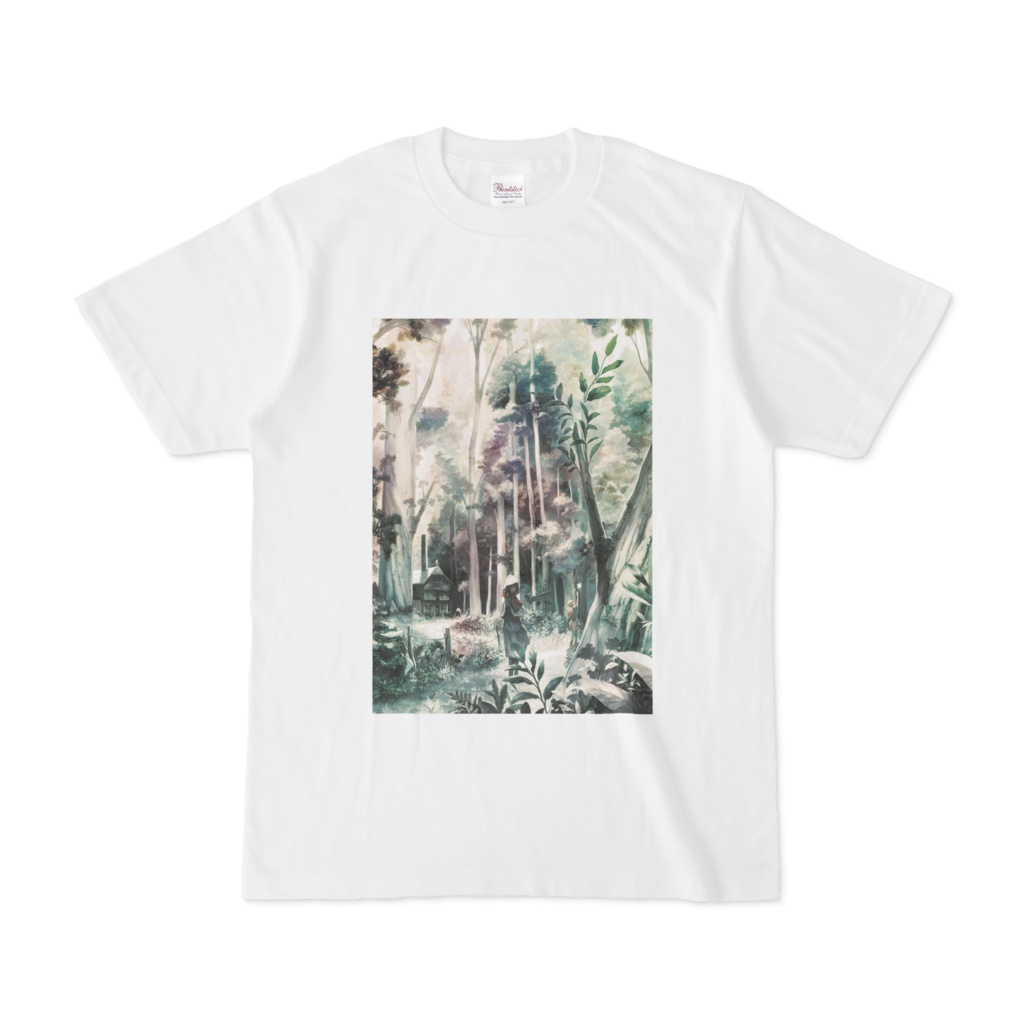 白Tシャツ「はじまりの森」/ White T-shirt