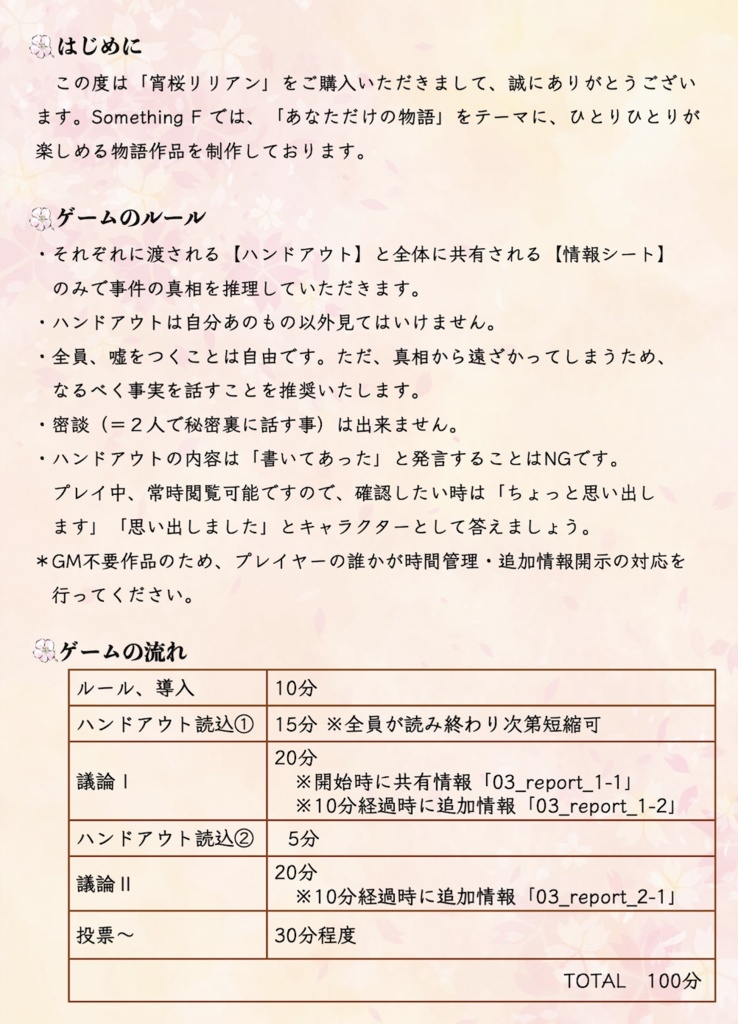 「宵桜リリアン」