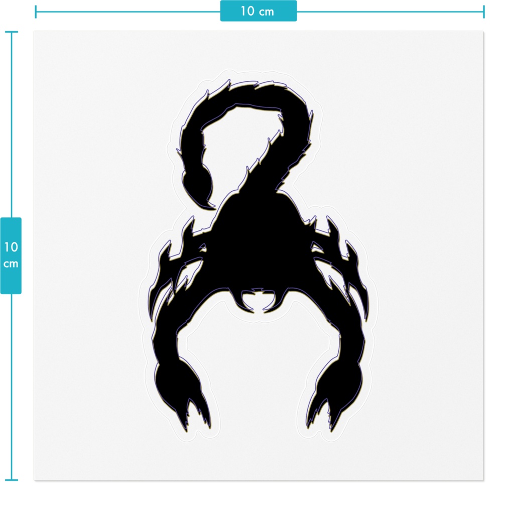 蠍のステッカー シルエットver