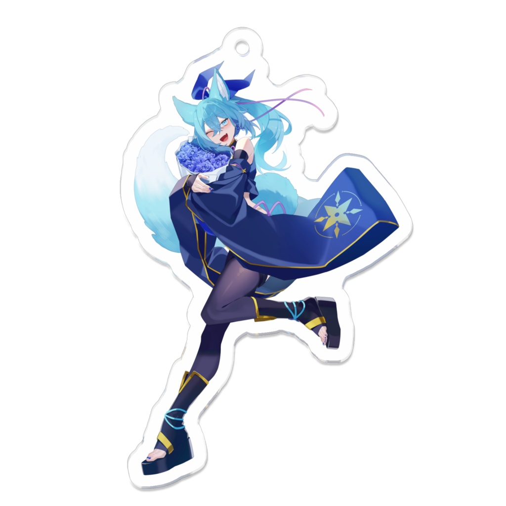 誕生日記念アクリルキーホルダー- 70 x 70 (mm)