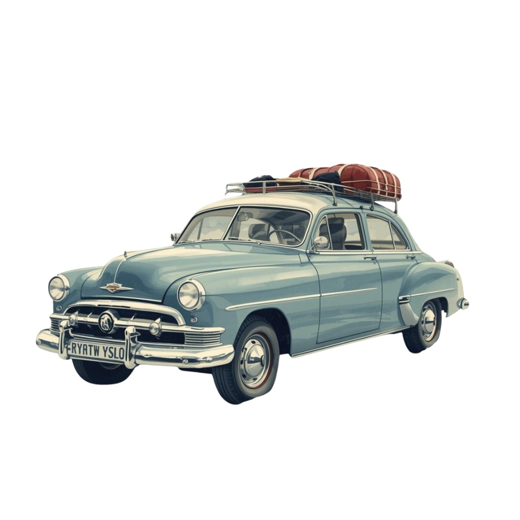 🎿 水彩スキー旅行クリップアートセット(アンティーク×水色/PNG22点)ット|PNG背景透過