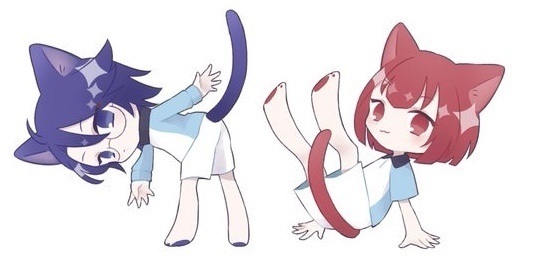 にゃんこアクリルキーホルダー