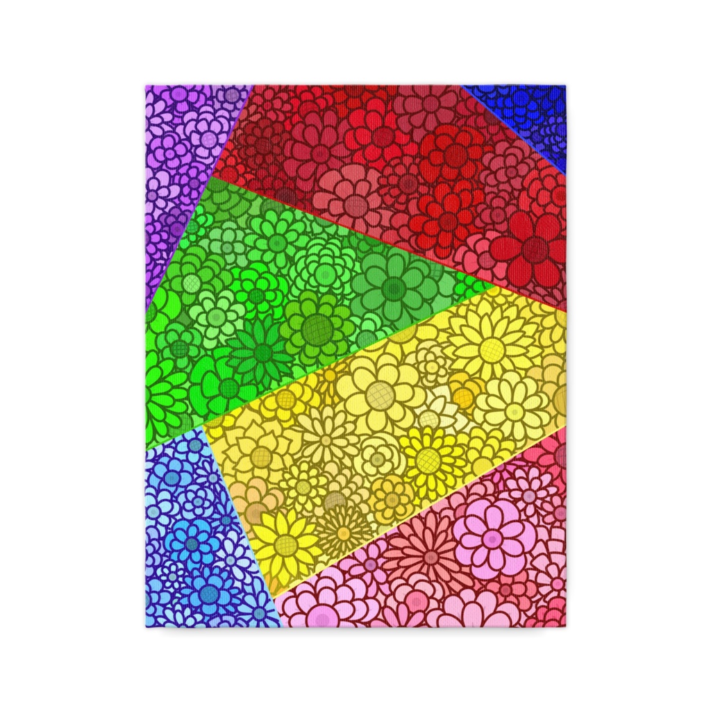 花柄キャンバス(カラフルver.)