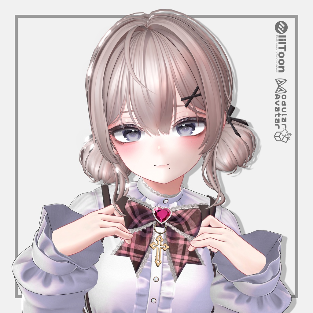 【48時間限定無料】【10アバター対応】Twin Bun Hair