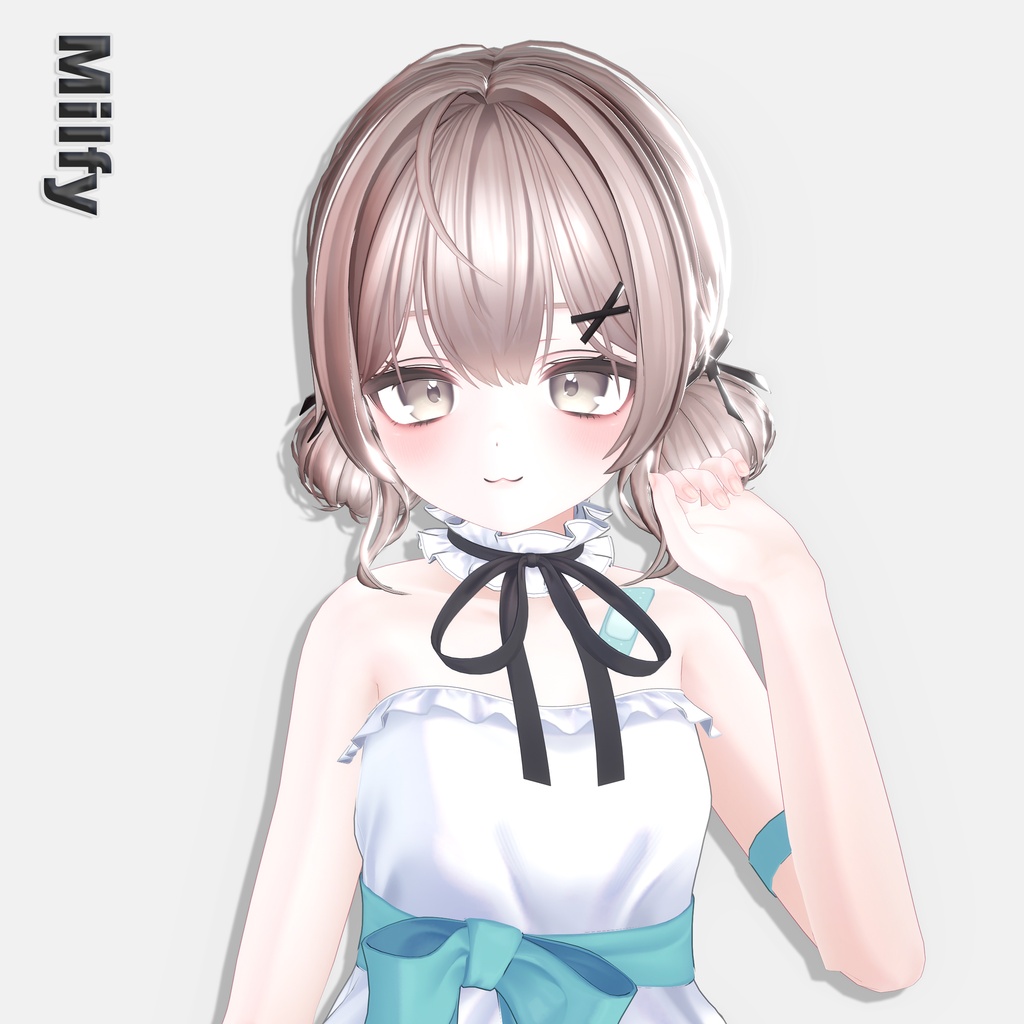 【48時間限定無料】【10アバター対応】Twin Bun Hair