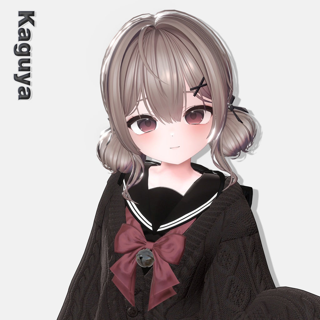 【48時間限定無料】【10アバター対応】Twin Bun Hair