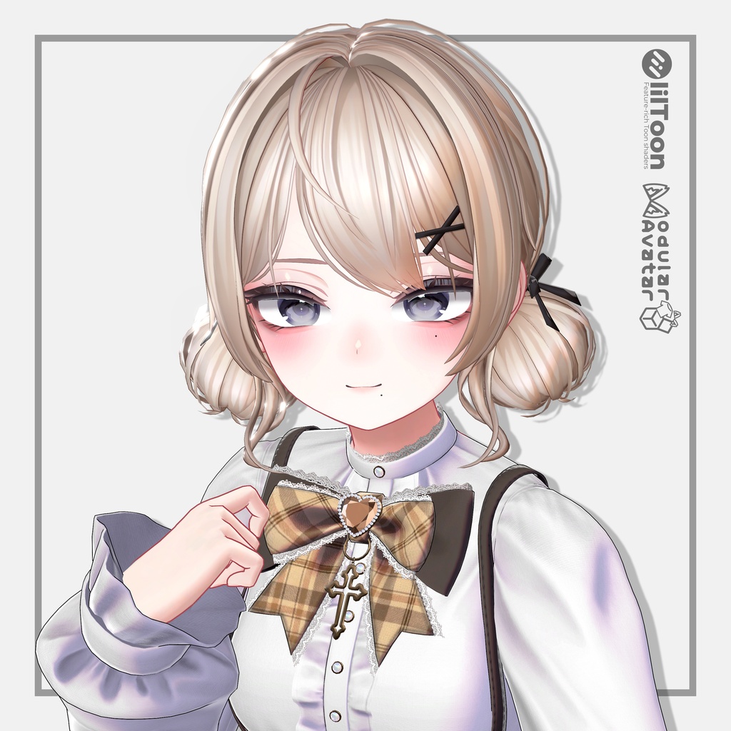 【48時間限定無料】【10アバター対応】Twin Bun Hair