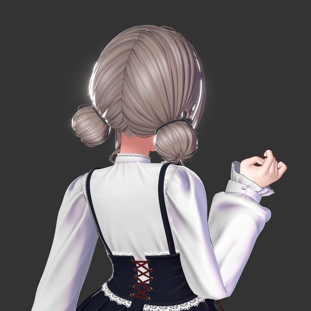 【48時間限定無料】【10アバター対応】Twin Bun Hair