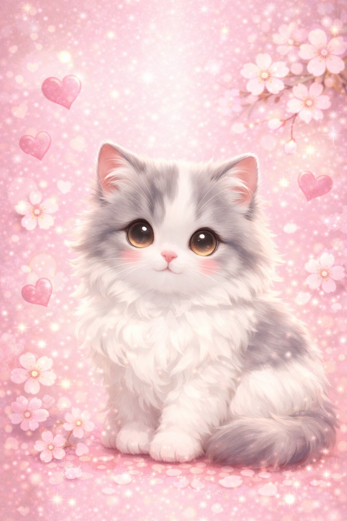 恋愛運アップ猫の癒し壁紙