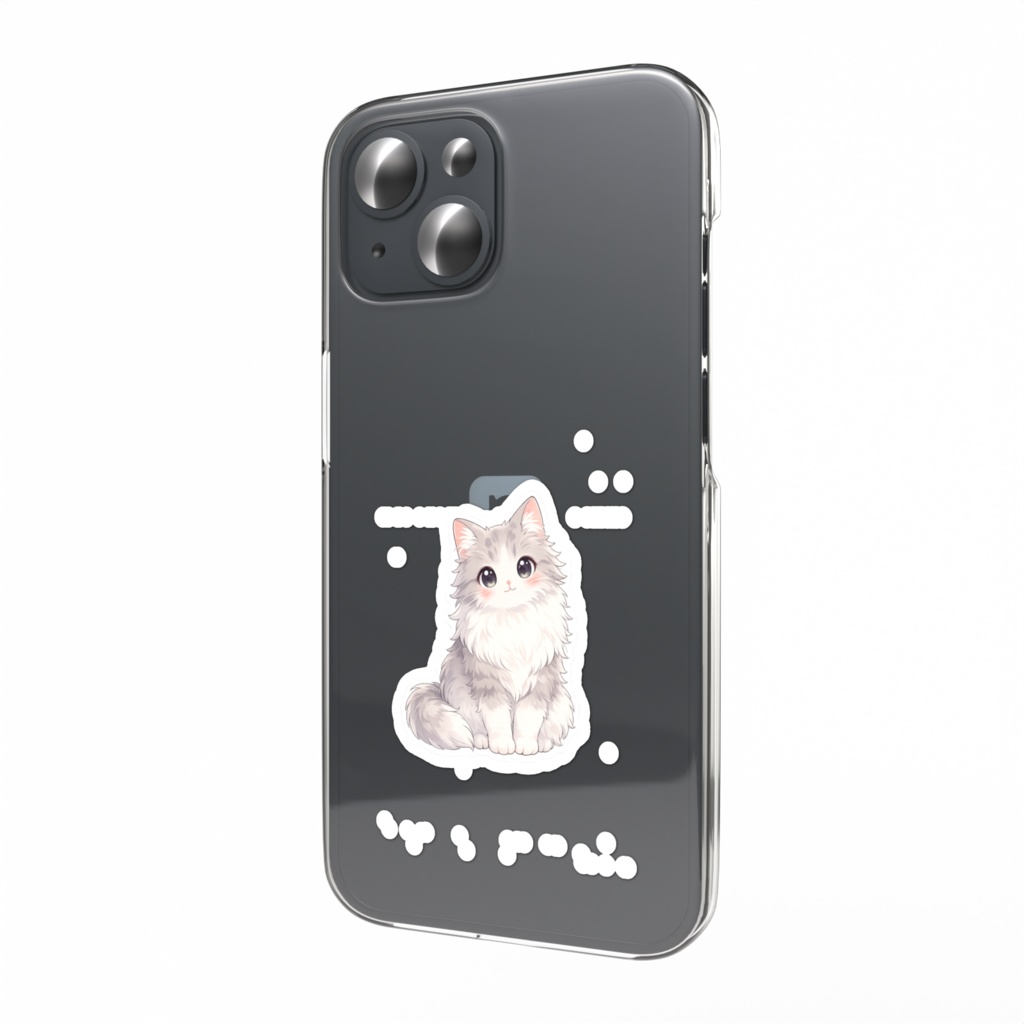 ふわふわ癒し猫ステッカー🐱✨