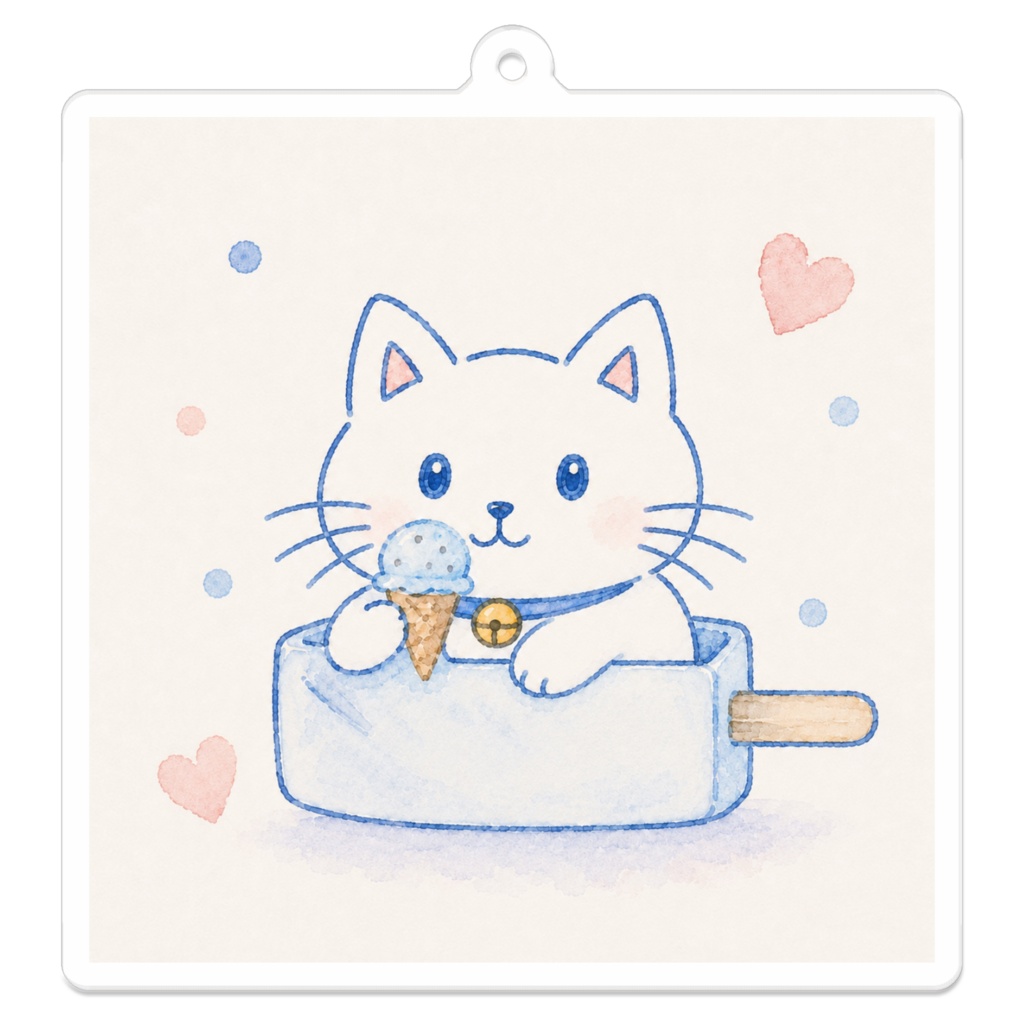 ゆるねこのひんやりアイス風呂🍨