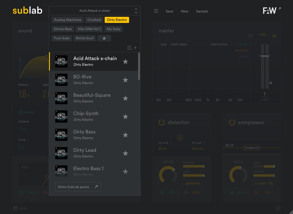 Dirty Electro - SubLab Presets
