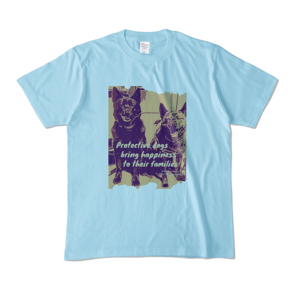 甲斐犬カラーTシャツ / 保護犬が家族に幸せを運んでくる。