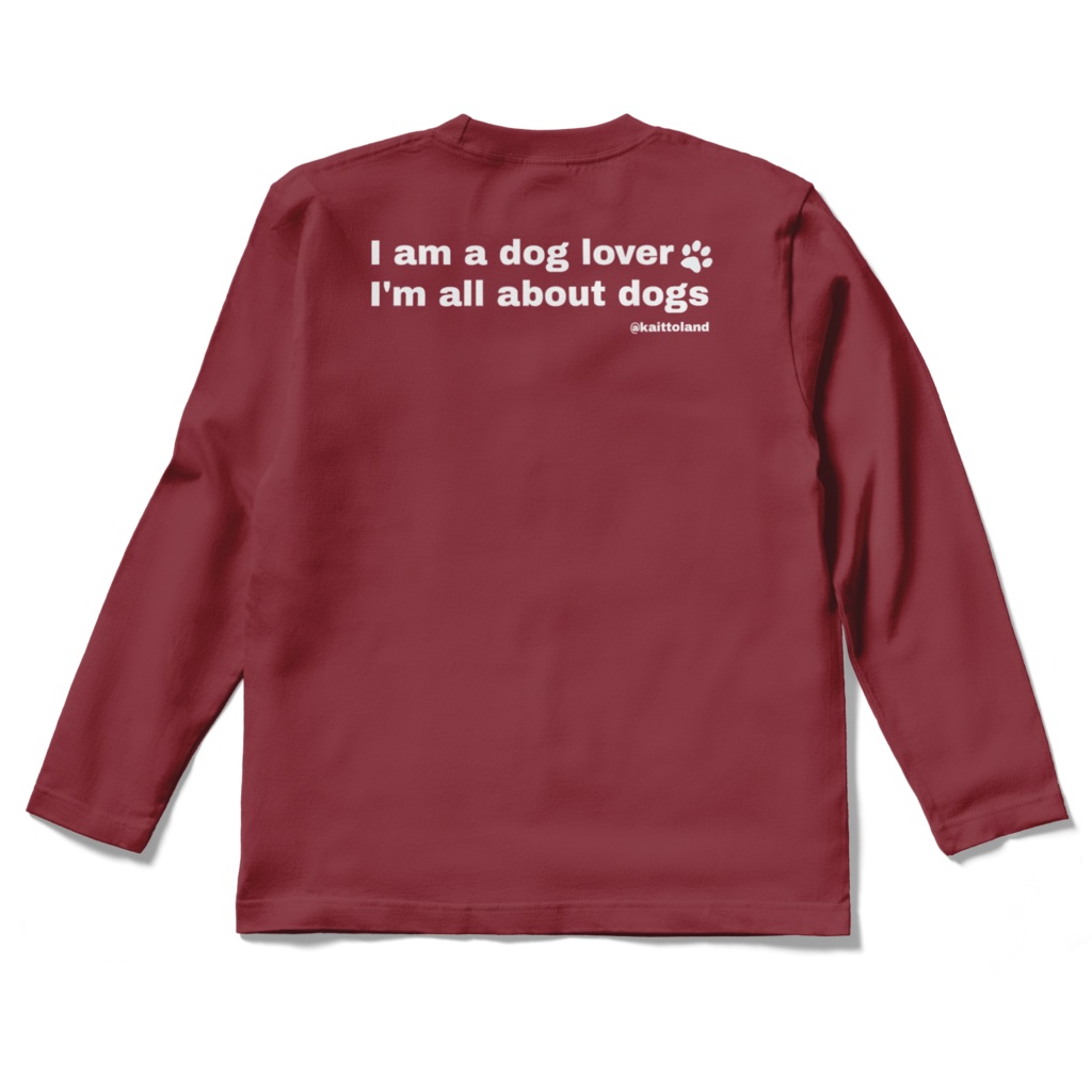 ロングスリーブTシャツ(両面)/DOG IS GOD