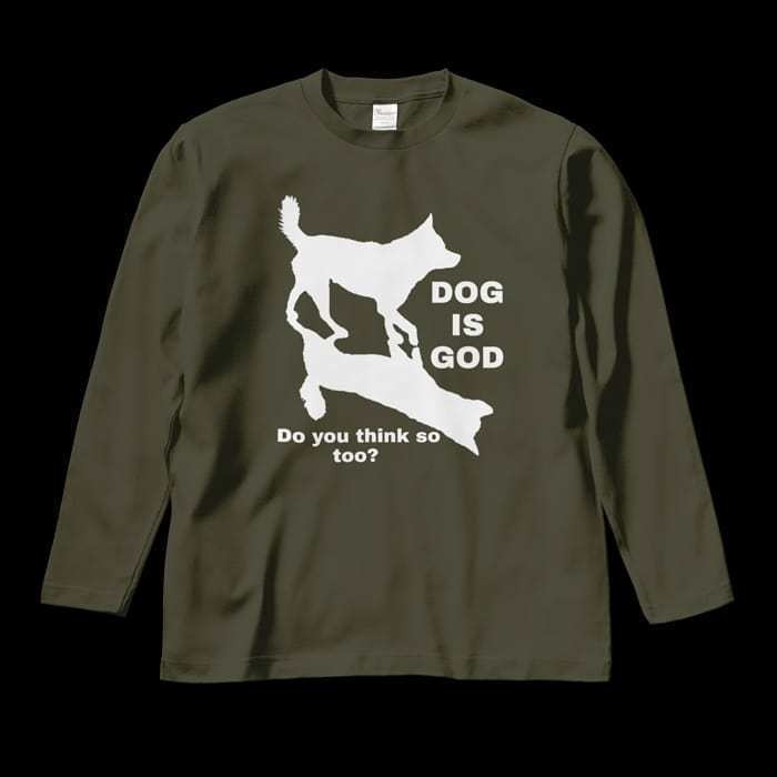 ロングスリーブTシャツ(両面)/DOG IS GOD