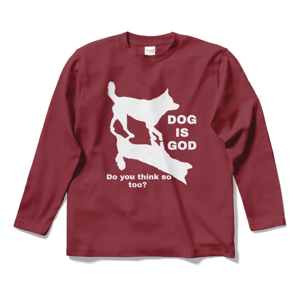 ロングスリーブTシャツ(両面)／DOG IS GOD