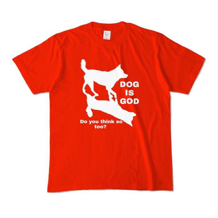 カラーTシャツ(両面)/DOG IS GOD