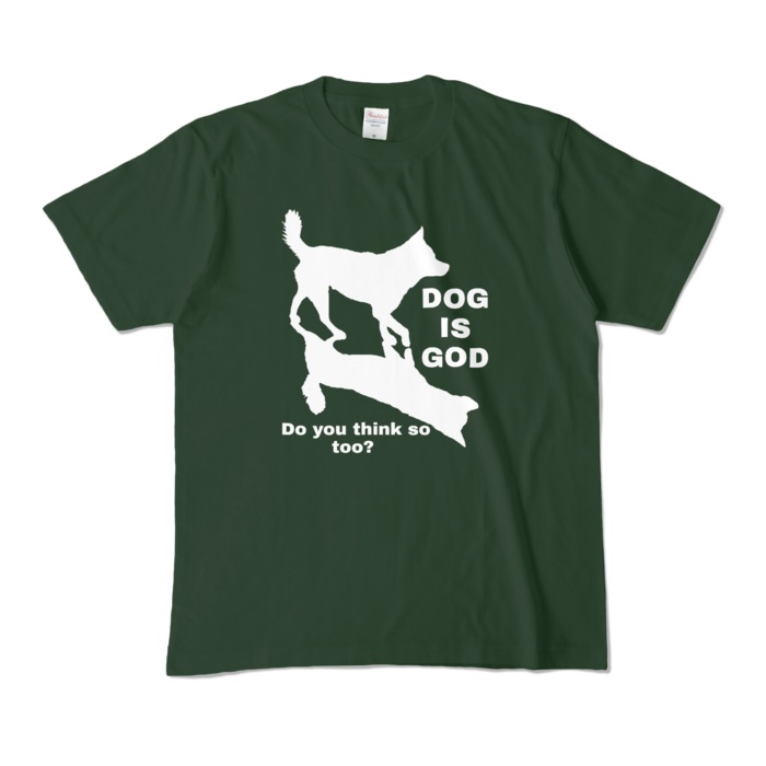 カラーTシャツ(両面)/DOG IS GOD