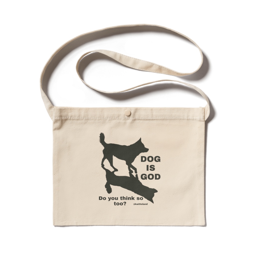 サコッシュ(淡色)／DOG IS GOD