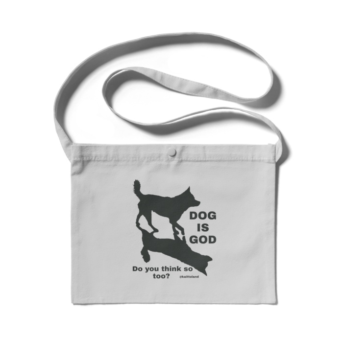 サコッシュ(淡色)/DOG IS GOD