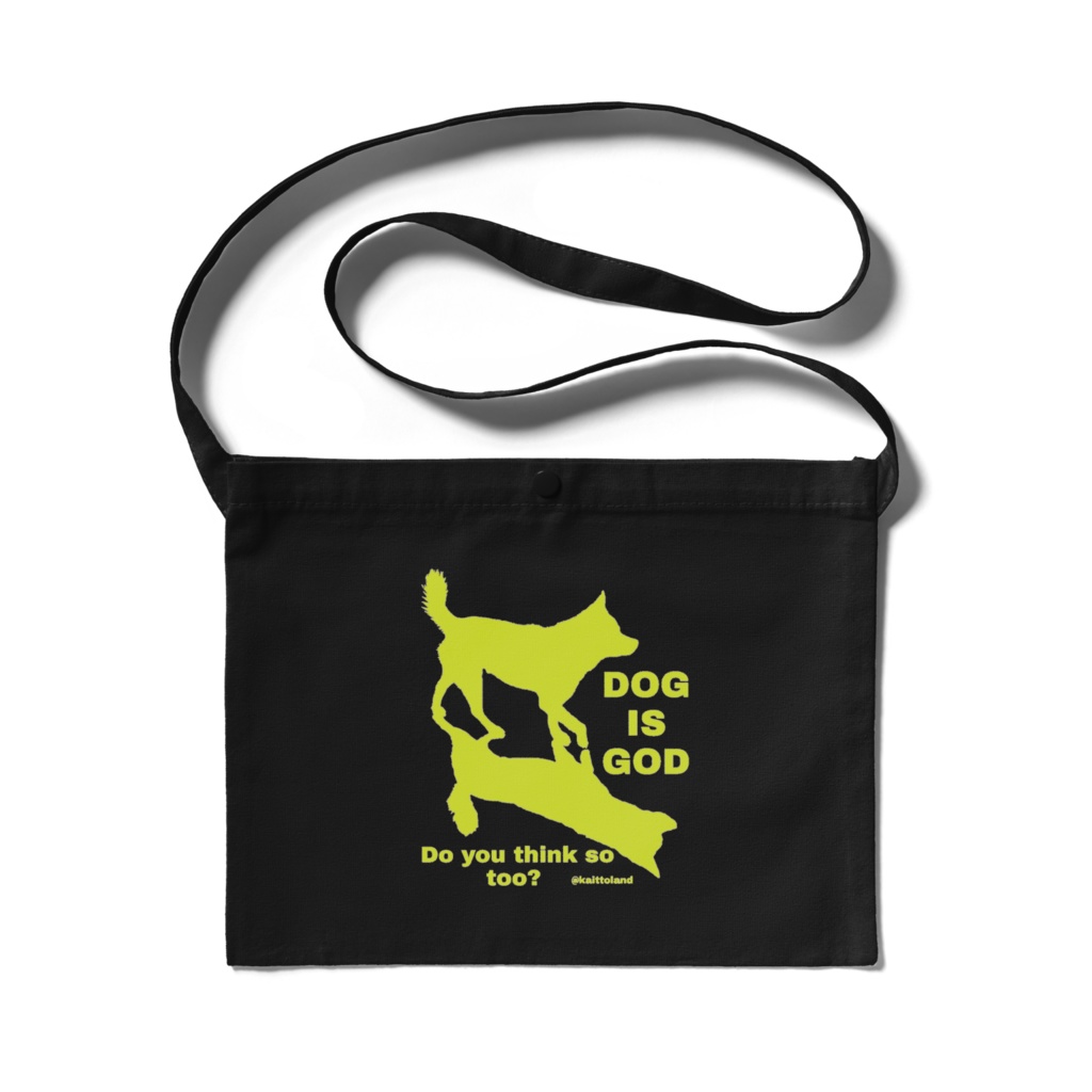 サコッシュ(濃色)／DOG IS GOD