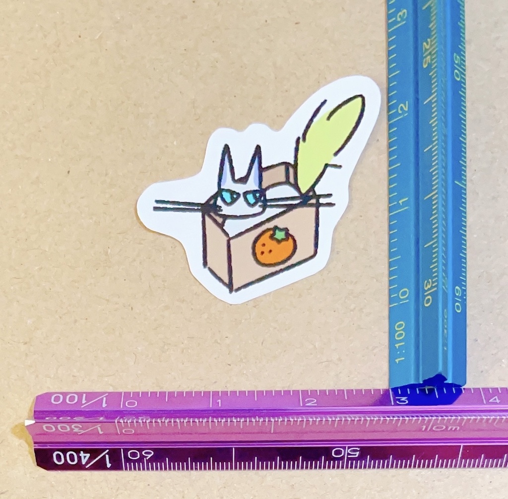 猫6種×3枚 全18枚入り フレークシール