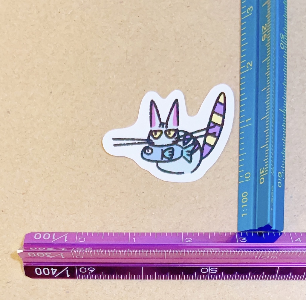 猫6種×3枚 全18枚入り フレークシール