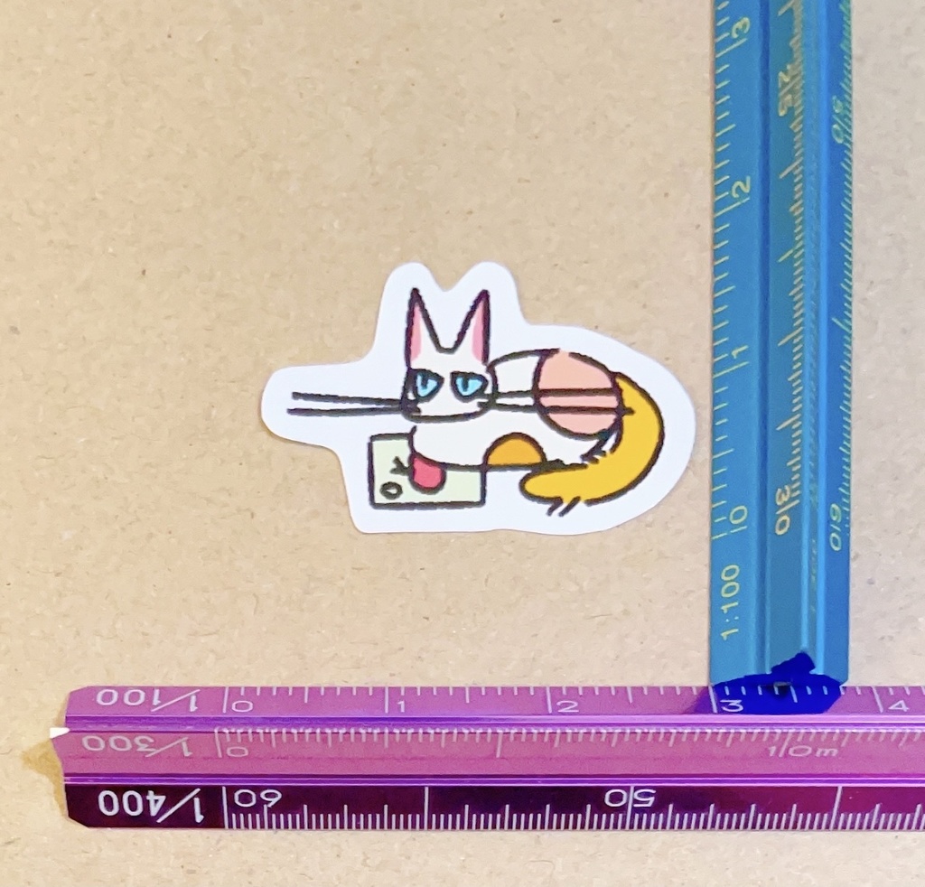 猫6種×3枚 全18枚入り フレークシール