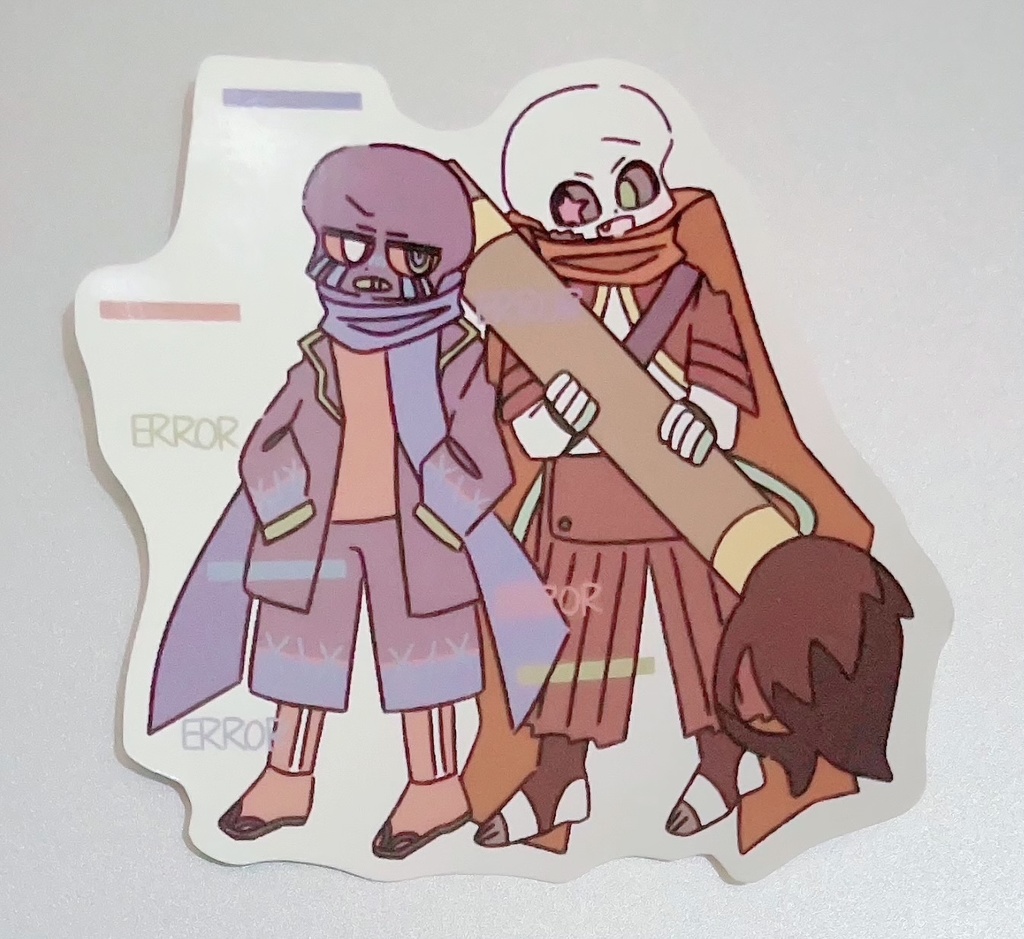 UndertaleAU 2種×3枚 全6枚入り クロメア&インエラ フレークシール