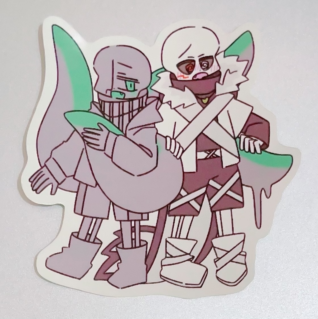 UndertaleAU 2種×3枚 全6枚入り クロメア&インエラ フレークシール