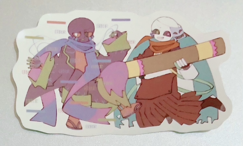 UndertaleAU 5種 全11枚入り クロス/ナイトメア/インク/エラー フレークシール