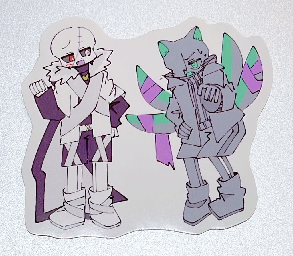 UndertaleAU 2種×3枚 全6枚入り クロメア(ハロウィン)&インエラ フレークシール