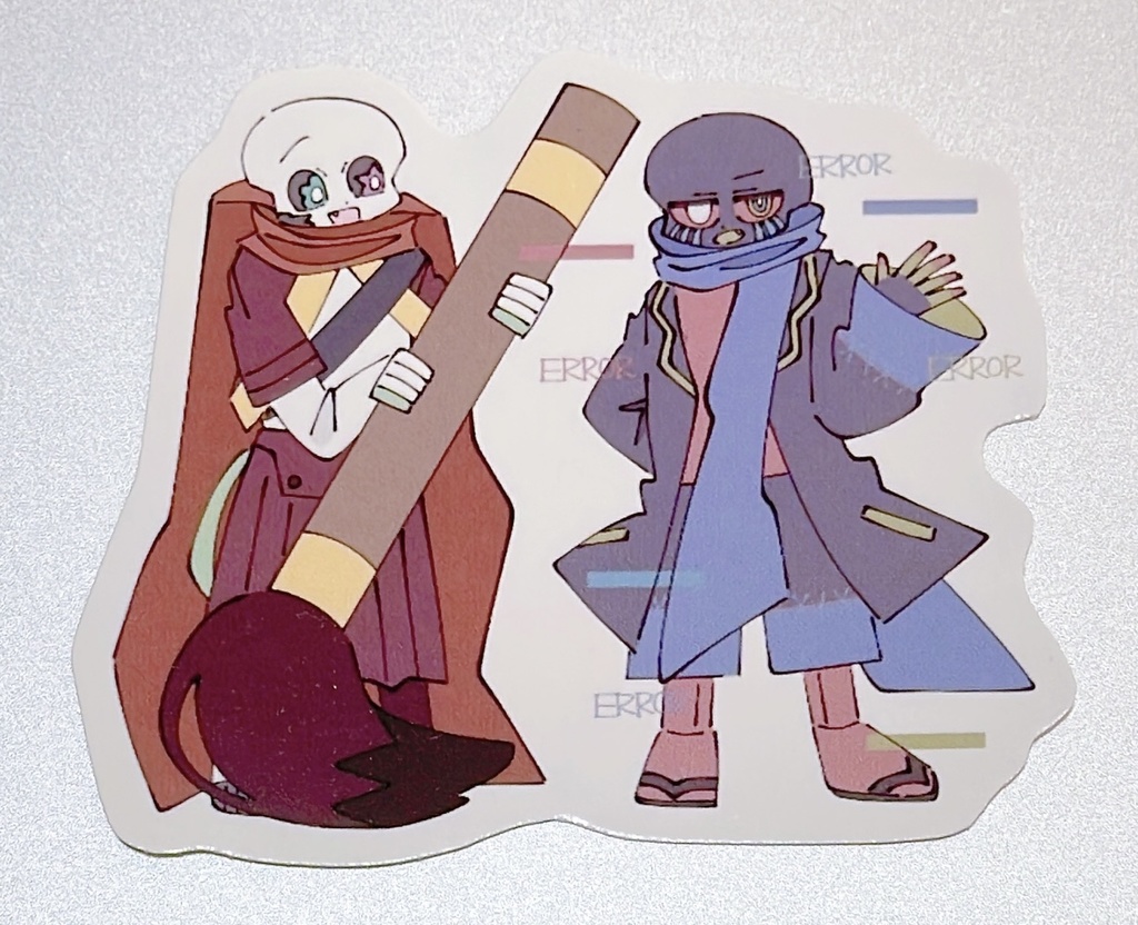 UndertaleAU 2種×3枚 全6枚入り クロメア(ハロウィン)&インエラ フレークシール