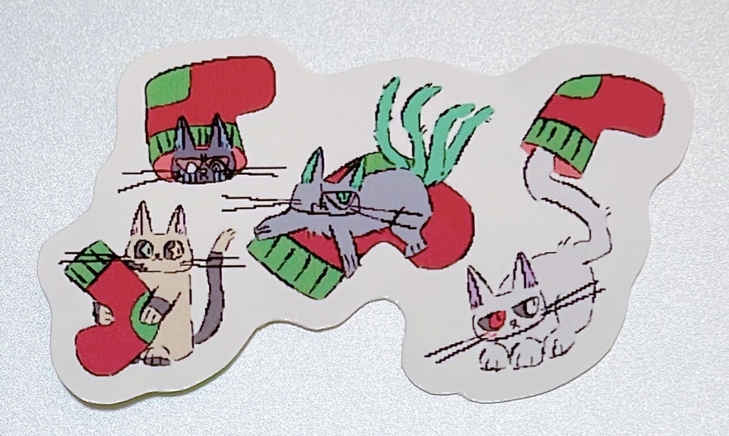 UndertaleAU 6種 全11枚入り クリスマス等イベント フレークシール